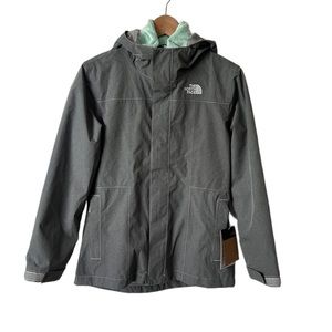 NWT North Face Osolita Two In One Gray Hooded Jacket Size L 14-16 Reg. $159